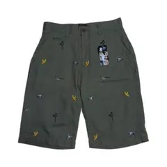 【新品タグ付】　FUCT SSDD 総柄　刺繍　ハーフパンツ　ショーツ　オリーブのサムネイル