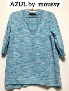 AZUL by moussy サマーニット　半袖カットソー　チュニック