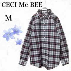 セシルマクビー◇CECI Mc BEE　チェック柄【M】長袖シャツ　カジュアル