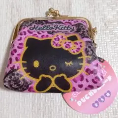 ハローキティ☆ヒョウ柄がま口