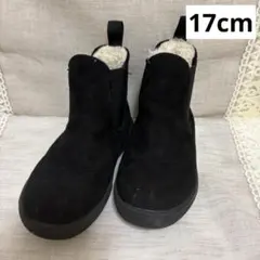 GLOBAL WORK、ブーツ、ショートブーツ、スエード、ブラック、17cm