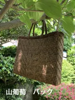 国産 胡桃 籠バック 大容量 ヴィンテージ 希少 保管商品 一時期使用の 