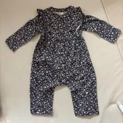 【水通しのみ】H&M 花柄ロンパース 80 (12M)