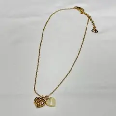 状態良【ディオール本物】ネックレス/ゴールド/ハートチャーム
