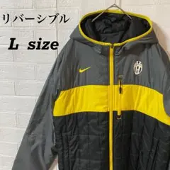 ナイキ×ユベントス　リバーシブル中綿ダウンジャケット　フード付