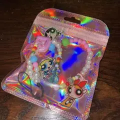 パワーパフガールズ パールビーズ スマホストラップ