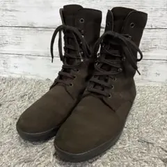 【美品】トッズ スエード ブーツ 茶 5.5 メンズ イタリア製 レースアップ