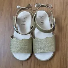 ゴールド グリッター サンダル 18.0cm