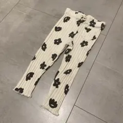 ZARA 花柄リブ編み レギンス 86cm