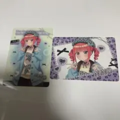 五等分の花嫁 クリアカード チョコミントGAL 二乃