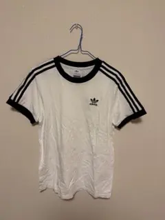 adidas ホワイト Tシャツ 3本ライン