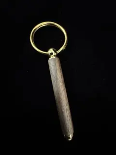 56 黒柿　極上　キーホルダー　ゴールド金具