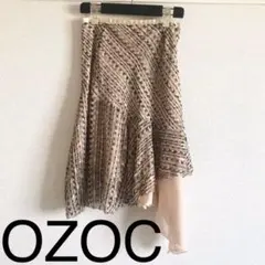 OZOC(オゾック)アシンメトリー 柄スカート サイズ36