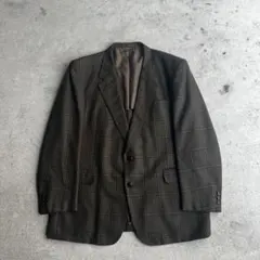 90's GIVES&HAWKES チェック ウール テーラードジャケットのサムネイル