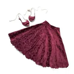 PROPORTION BODY DRESSING カットワーク レーススカート