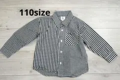 【美品】G.REMIX チェック柄長袖シャツ 110　 ワイシャツ　羽織り