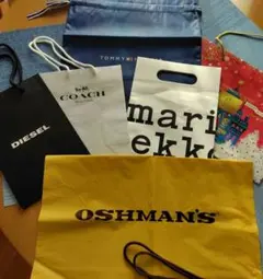 ショップ袋セット（TOMMY HILFIGER, COACH,DIESELなど）