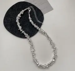 ビンテージ 重ねづけ ネックレス シルバー ニュアンス 韓国 おしゃれ 個性的