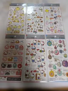 ハローキティ ステッカーシート 6枚セット