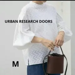 URBAN RESEARCH DOORS コットン刺繍ボリュームスリーブブラウスのサムネイル
