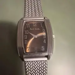 値下げ 稼働☆Paul Smith ポールスミス腕時計 スクエア ブラック文字盤 
