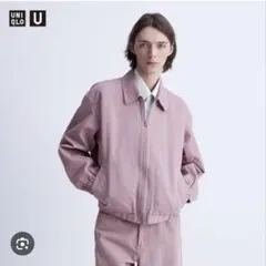 UNIQLO U ジップアップブルゾン&ワイドフィットカラージーンズセット