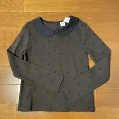 専用　GAP KIDS ブラウンドット　長袖カットソー　丸襟　新品