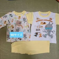 90サイズ　アンパンマン　パジャマ　黄色