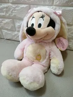 チョコレート香るミニーぬいぐるみ　うさぎミニー