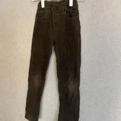 ユニクロ　130 ブラウン コーデュロイ ロングパンツ