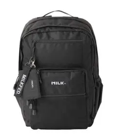 【MILKFED.】W ZIP BACKPACK 23L ブラックのサムネイル