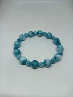 133天然石ラリマー　パワーストーンブレスレット