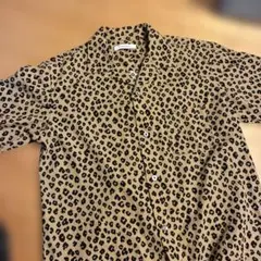 ジョンブル　JOHNBULL ヒョウ柄 半袖シャツ　Ｍサイズのサムネイル