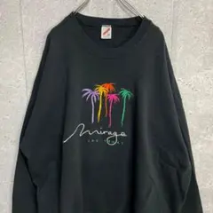 JERZEES USA製 90s ラスベガス　刺繍ブラックスウェット 3X