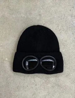 cp company似 ゴーグル ビーニー ニット帽 ブラック