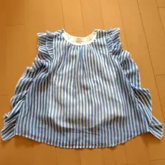 WILL MERY 青と白のストライプ シャツ 95