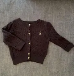 ラルフローレン ベビー ニットカーディガン　ネイビー70cm