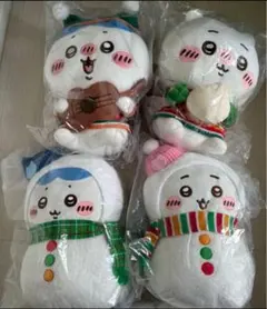 エコメルカリ便未開封ちいかわエニマイくじAB賞ハチワレぬいぐるみおまけ5点セット