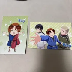 ヘタリア ポストカード　イタリア　ドイツ　日本