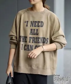 FRAMeWORK 別注PEANUTS VTG CREW スウェット完売品のサムネイル
