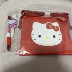 サンリオ ピューロランド ハローキティ ミニショルダーバッグ ポーチ ボールペン