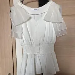 SNIDEL ホワイト ノースリーブ トップス