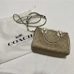 COACH シグネチャー 2WAY ミニボストンバッグ コーチ レディース
