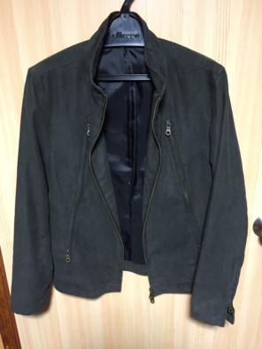 コムサイズム BG スエード ブルゾン チャコールグレー