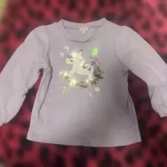 any FAM 薄紫色 ユニコーン 長袖カットソー 100