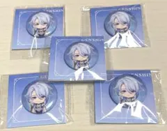 【新品】神里綾人 留影叙佳期シリーズ ミニ缶バッジセット 「原神」5個セット