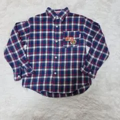 ミキハウス チェック柄 長袖シャツ 120cm