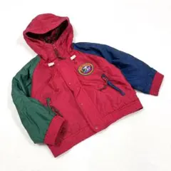 【ミキハウス】ブルゾン パーカー ジャケット ロゴ レトロ ヴィンテージ 旧タグ