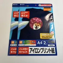 SANWA SUPPLY アイロンプリント紙 JP-TPRCLN A4 2枚