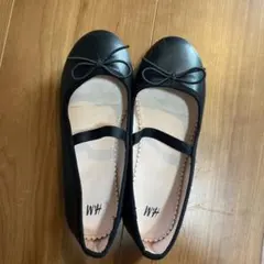 H&M フォーマル　黒バレエシューズ　19.5cm